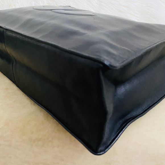 💓Sold💓Chain Large Shoulder Tote Bag Black - Picture 2 of 16